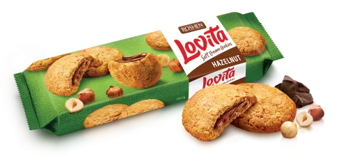 Roshen Lovita Soft Cream Hazelnut 18x127g