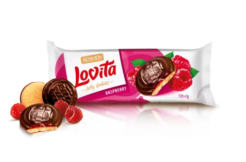 Roshen Lovita Jelly Raspberry 21x135g