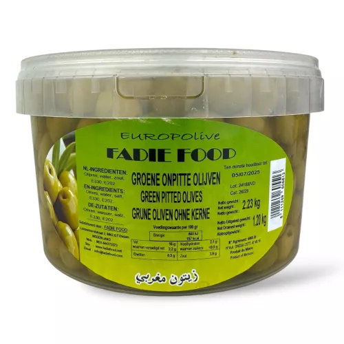 Fadie Food Green Unpitted Olives 2.23kg